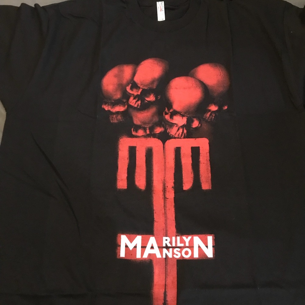 Marilyn Manson Skull Cross T-shirt